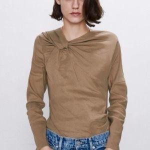 zara linen top